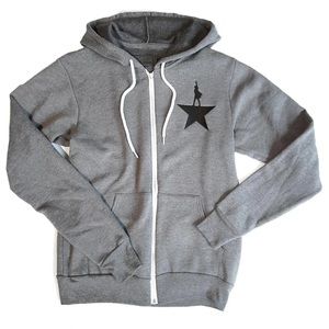 Grey Hamilton the musical sweatshirt NEVER WARN